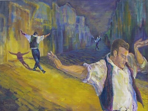 Greek dancers by Jean Groberg