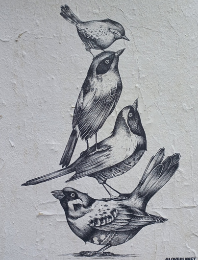 Affiche de rue de l’association La Cimade « Il n’y a pas d’étrangers sur cette terre »